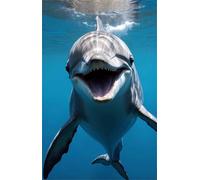 300 Piece Jigsaw Puzzles for Adults Ocean Dolphins Puzzle Fun Challenges Perfect for Relaxation Letter Printed on Back Interlock Perfectly No Dust for Men Women Elders Seniors 15 x 10.2 inch
