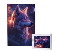 300 Piece Jigsaw Puzzles for Adults Planet Jigsaw Wolf Comes with Packaging Box and Reference Pictures,Fun and Joyful Family Entertainment Games,Challenging Adult Puzzles Gifts for Women/Men 2T-1274