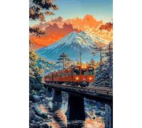 300 Piece Jigsaw Puzzles for Adults Snow Mountain Train Challenging Puzzle Educational Games Puzzle for Adults 300 Pieces Family Game Great Gift Idea, 15.6 x 11 inch