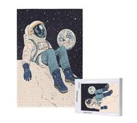 300 Piece Jigsaw Puzzles for Adults,Space Jigsaw Puzzles for Adults, Wooden Puzzle with Gift Box,Astronaut Jigsaws for Family Educational Games, Unique Gifts for Women/Men, Home Wall Decor,ML-251