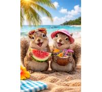 300 Piece Jigsaw Puzzles for Adults - Squirrel Beach - Eco Matte Anti-Glare Print, Precision Fit Interlocking Pieces with Letter Zone Backing 20.47x14.96 ich