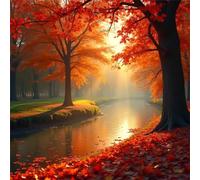 300 Piece Jigsaw Puzzles for Adults Sunlight Red Leaves, Impossible Puzzle for adults, Challenging Adult jigsaw puzzles 300 pieces, puzzle Classic Educational Games, Fun Activity for Family