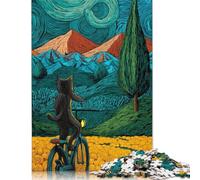 300 Piece Jigsaw Puzzles Whimsical Journey Through Painted Landscapes Puzzle for Adults Woodenboard Puzzles Interesting Stress Reduction Jigsaw Puzzles 300pcs (40x28cm)
