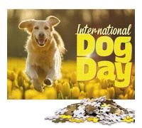 300 Piece Joyful Paws Day Adult Puzzles Wooden Puzzles Educational Stress Relief Toy Puzzle 300pcs (40x28cm)