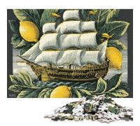 300 Piece Lemon Sail Voyage Jigsaw Puzzles for Adults Puzzles Learning Educational Toys 300pcs (40x28cm)