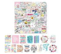 300 Piece Motivational Stickers - Inspiring Stickers with Positive Affirmations, Waterproof, Removable, for Laptops, Water Bottles, Journals and More - Ideal for Adults, Teens and Children