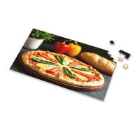 300 Piece Puzzle Freshly Baked Pizza With Vibrant Vegetables Picture Puzzle 300 Piece Puzzles Games For Kids 8-12(1000PCS)