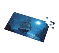 300 Piece Puzzle Night Voyage Under The Full Moon Picture Puzzle 300 Piece Puzzles Puzzles For Toddlers 2-4(1000PCS)