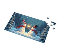 300 Piece Puzzle Snowmen In Winter Wonderland With Lantern Picture Puzzle 300 Piece Puzzles Puzzles For Toddlers 2-4(1000PCS)