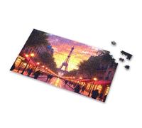 300 Piece Puzzles A Bustling Street In Paris With The Eiffel Tower In The Background Picture Puzzle Boy Toys Eurographics Puzzles 1000 Piece(300PCS)