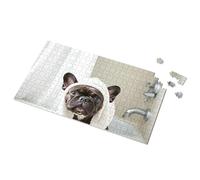 300 Piece Puzzles Adorable French Bulldog In A Towel Picture Puzzle Puzzle 1000 Pieces Boy Toys(1000PCS)