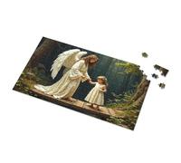 300 Piece Puzzles Angel Guiding A Child Through The Woods Picture Puzzle Jigsaw Puzzles Free For Adults Easter Gifts For To(1000PCS)