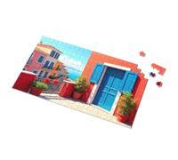 300 Piece Puzzles Colorful Mediterranean View From The Terrace Picture Puzzle Puzzle 1000 Pieces Gifts For 5 Year Old Girls(1000PCS)
