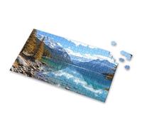 300 Piece Puzzles For Adults Large Piece A Serene Lake Surrounded By Snow-Capped Mountains. Picture Puzzle Toddler Puzzles Jigsaw Puzzles 500 Pieces(1000PCS)