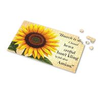 300 Piece Puzzles For Adults Large Piece A Sunflower With A Riddle In Welsh. Picture Puzzle Toddler Toys 300 Piece Puzzle(300PCS)