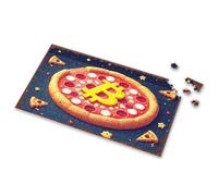 300 Piece Puzzles For Adults Large Piece Bitcoin Pizza Day Celebration Artwork. Picture Puzzle Toddler Puzzles Jigsaw Puzzles 500 Pieces(1000PCS)