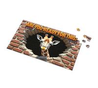 300 Piece Puzzles For Adults Large Piece Giraffe Breaks Through The Wall Picture Puzzle Puzzle Toys Under 10 Dollars(1000PCS)