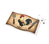 300 Piece Puzzles For Adults Large Piece Rooster In The Kitchen: Cooking Tools And Decor Picture Puzzle Puzzle Toys Under 10 Dollars(300PCS)