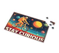 300 Piece Puzzles For Adults Large Piece Stay Curious: Cycling Through Space Picture Puzzle Puzzle Board 1000 Piece Puzzles(1000PCS)