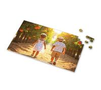 300 Piece Puzzles For Adults Large Piece Two Children Walking In An Orange Grove. Picture Puzzle 500 Piece Puzzles For Adults Clearance Outfoxed Ga(500PCS)