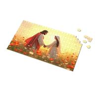 300 Piece Puzzles Jesus And Mary In The Field Of Flowers Picture Puzzle Puzzle 1000 Pieces Gifts For 5 Year Old Girls(1000PCS)
