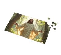 300 Piece Puzzles Jesus In The Forest With Outstretched Arms Picture Puzzle Toddlers Toys Puzzles 500 Pieces(1000PCS)