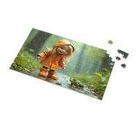 300 Piece Puzzles Rainy Day In The Forest With A Frog Picture Puzzle Puzzle 1000 Pieces Boy Toys(500PCS)