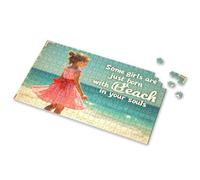 300 Piece Puzzles Some Girls Are Just Born With Beach In Your Souls. Picture Puzzle Puzzle Board Puzzle 500 Pieces(300PCS)