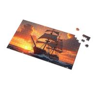 300 Piece Puzzles Vintage Sailing Ship At Sunset Picture Puzzle Puzzle 1000 Pieces Boy Toys(300PCS)