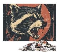 300 Piece Raccoon Rage Jigsaw Puzzles for Adults Puzzles Learning Educational Toys 300pcs (40x28cm)