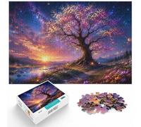 300 Piece Wooden Jigsaw Puzzle for Adults, Magical Tree by the Water | New Year gift for puzzle lovers with tabletop activity for adults at your own pace.