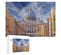 300 Piece Wooden Jigsaw Puzzle for Adults, Vatican City Basilica Rome