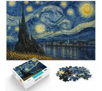 300 Piece Wooden Jigsaw Puzzle for Adults, Vincent Van Gogh Art | Puzzle gift for adults: solo or shared puzzle time in spare time.