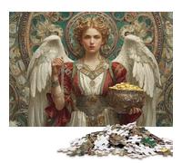 300 Pieces Angel's Treasury Creative Square Wooden Jigsaw Puzzles for Adults Educational Game Challenge Toy 300pcs (40x28cm)