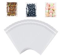 300 Pieces Clear Cellophane Bags 7x15cm Self-Adhesive Sealable OPP Plastic Treat Bags for Candy Cookies Jewelry Crafts Party Favors Valentine Chocolates