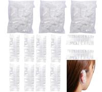 300 Pieces Ear Covers for Shower, Disposable Ear Protectors for Shower, Waterproof Ear-Shower Caps for Hair Dye, Showers, Bathing, Salon