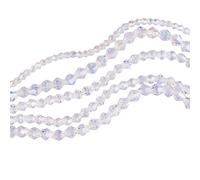 300 Pieces : Faceted Bicone Crystal Glass Beads Clear AB 4mm, 6mm and 8mm