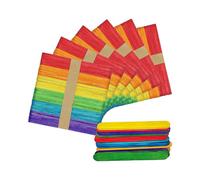 300 Pieces Lollipop Sticks, Natural Wood Craft Sticks, Popsicle Sticks, Ideal for Arts and Handwork