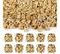 300 Pieces M3 Threaded Inserts, Brass Threaded Inserts for Plastic, Threaded Inserts 3D Printing, Heat Inserts for 3D Printed Parts Automotive Plastic Shell