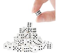 300 Pieces Mini Dice Tiny Square Corner Dice Set (0.27 Inch/7mm)