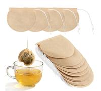 300 Pieces of Drawstring Filter Paper Tea Bags, Disposable and Portable, Tea Filtering Tools, Suitable for Homemade Flower Tea, Coffee Brewing, Spice Soup.