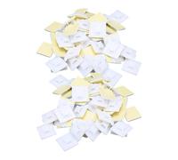 300 Pieces of White Plastic Cable Ties, Cable Fixing Tools, Self-Adhesive Fixing Frame, Suitable for Cable Fixing, Workshop, Office.