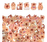 300 Pieces Tiny Capybaras for Dollhouse Miniatures,Mini Resin Animals,Resin Animals Capybara Crafting,Perfect Tiny Resins Animal for Diy Garden Dollhouse,Micro Landscaping Accessories