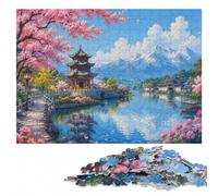 300 Pieces Wooden Jigsaw Puzzle for Adults, Dali China Landscape Painting | A screen-free tabletop activity - less screen time at home on weekends.