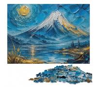 300 Pieces Wooden Jigsaw Puzzle for Adults, Jesus in sunny Paradise | Group puzzle activity with indoor weekend activity alone or together.