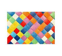 300 PiecesColorful Plaid Printed Puzzles for Adults-Wooden Jigsaw Puzzle for Adults Elderly