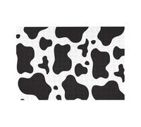 300 PiecesCow Spots Print Puzzles for Adults-Wooden Jigsaw Puzzle for Adults Elderly