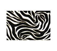 300 PiecesElegant Black Gold Zebra White Animal Print Puzzles for Adults-Wooden Jigsaw Puzzle for Adults Elderly