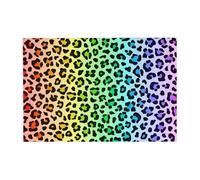 300 PiecesLeopard Spotted Fur Pattern With Multicolor Puzzles for Adults-Wooden Jigsaw Puzzle for Adults Elderly