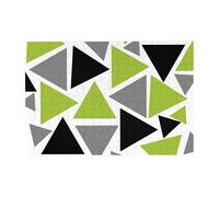 300 PiecesRandom Triangles Lime Green Gray Black On White Puzzles for Adults-Wooden Jigsaw Puzzle for Adults Elderly